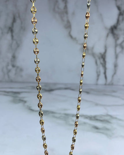 Cadena gc liso / 11,53 Gr Broche 0,60 / 60 Cm / 5,0 mm / Tres oros 18k