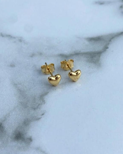 Topos Corazón liso / 0,64 Gr / Oro amarillo 18k