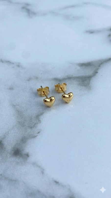 Topos Corazón liso / 0,64 Gr / Oro amarillo 18k