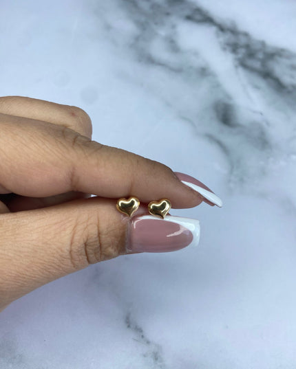 Topos Corazón liso / 0,64 Gr / Oro amarillo 18k