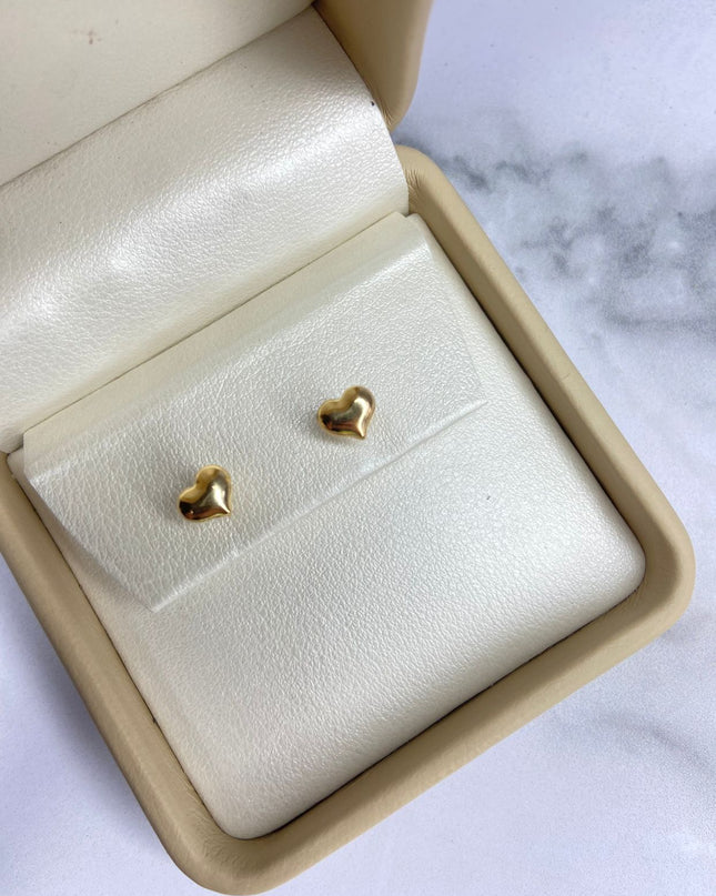 Topos Corazón liso / 0,64 Gr / Oro amarillo 18k