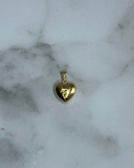 Dije corazon inflado con estrella / 1,25 Gr / Oro amarillo 18k