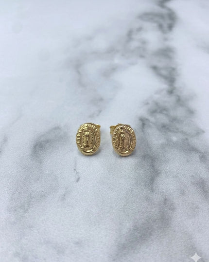 Topos Virgen de guadalupe ovalada pequeña / 0,62 Gr / 0,5 mm