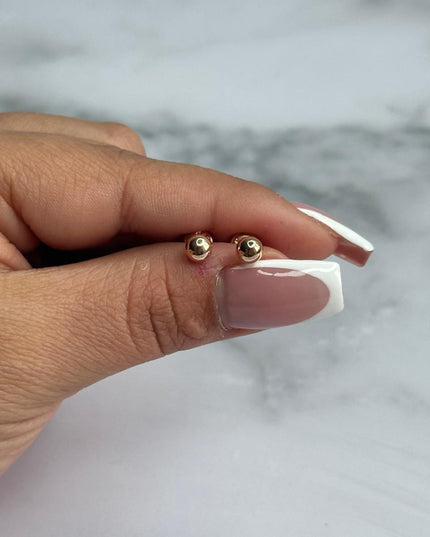 Topos Bola rosada #5 / 0,53 Gr / 5 mm / Oro rosa 18k