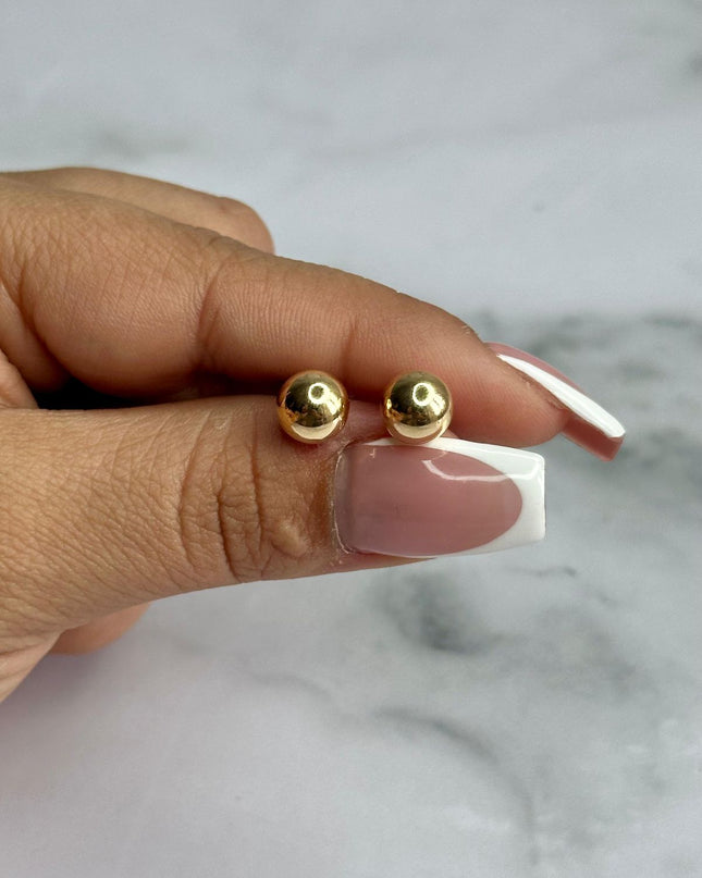 Topos Bola lisa #8 / 0,96 Gr / 8 mm / Oro amarillo 18k