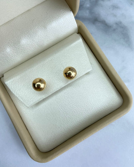 Topos Bola lisa #8 / 0,96 Gr / 8 mm / Oro amarillo 18k