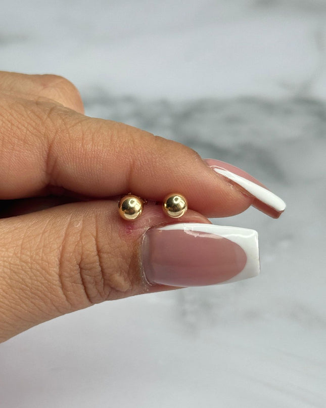 Topos Bola lisa #6 / 0,73 Gr / 6 mm / Oro amarillo 18k