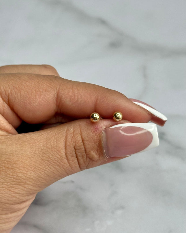 Topos Bola lisa #5 / 0,61 Gr / 5 mm / Oro amarillo 18k