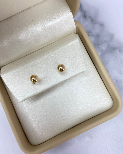Topos Bola lisa #5 / 0,61 Gr / 5 mm / Oro amarillo 18k