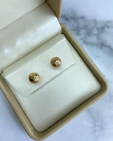 Topos Bola diamantada #8 / 1,00 Gr / 8 mm / Oro amarillo 18k
