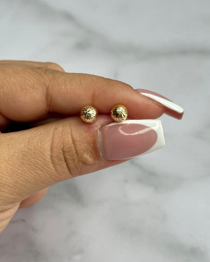 Topos Bola diamantada #7 / 0,92 Gr / 7 mm / Oro amarillo 18k