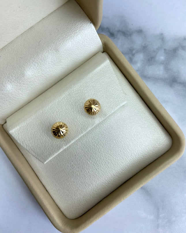 Topos Bola diamantada #7 / 0,92 Gr / 7 mm / Oro amarillo 18k