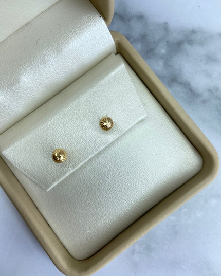 Topos Bola diamantada #5 / 0,63 Gr / 5 mm / Oro amarillo 18k
