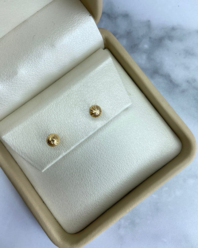 Topos Bola diamantada #5 / 0,63 Gr / 5 mm / Oro amarillo 18k