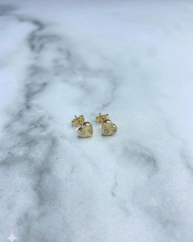 Topos Corazón diamantado pequeño / 0,68 Gr / Oro amarillo 18k