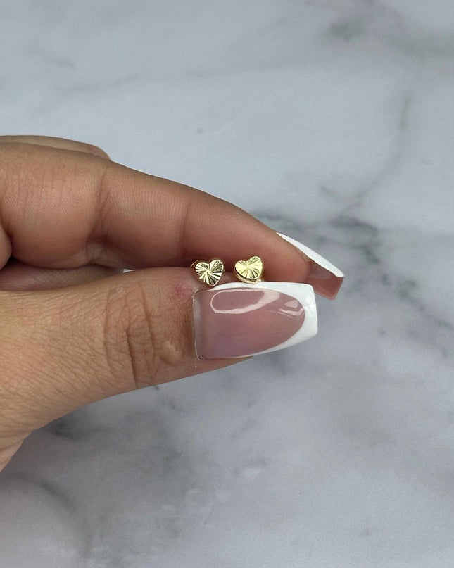 Topos Corazón diamantado pequeño / 0,68 Gr / Oro amarillo 18k
