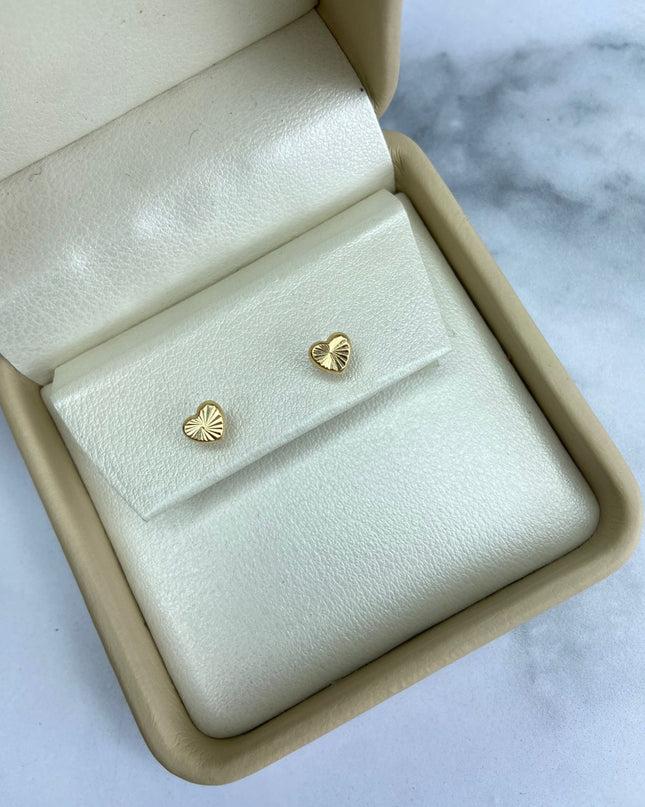 Topos Corazón diamantado pequeño / 0,68 Gr / Oro amarillo 18k