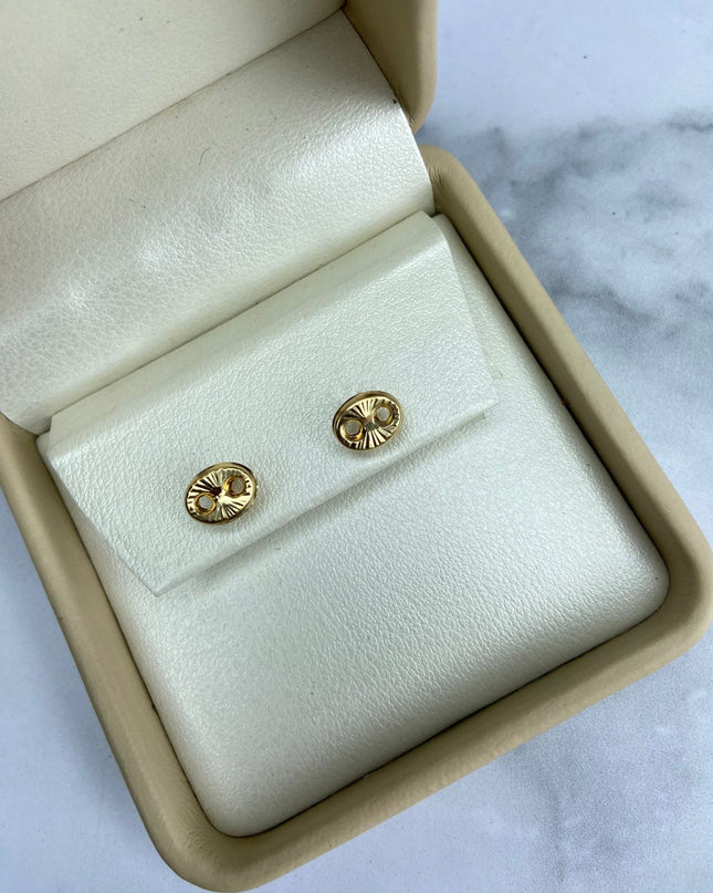 Topos Gc diamantado Grande / 0,86 Gr / 8 mm / Oro amarillo 18k