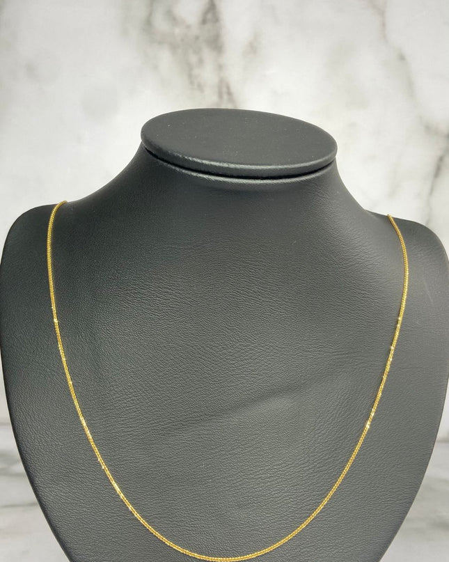 Cadena franco / 2,12 Gr / 60 Cm / Oro amarillo 18k / It