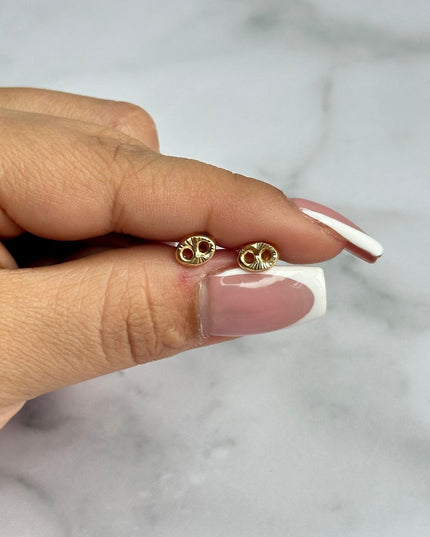 Topos Gc diamantado pequeño / 0,35 Gr / 6 mm / Oro amarillo 18k