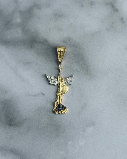 Dije casting san miguel grande / 2,89 Gr / Oro amarillo 18k