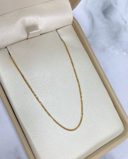 Cadena franco / 2,12 Gr / 60 Cm / Oro amarillo 18k / It