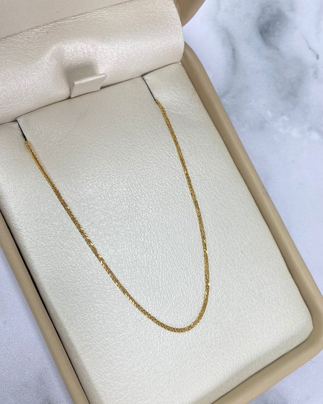 Cadena franco / 2,12 Gr / 60 Cm / Oro amarillo 18k / It