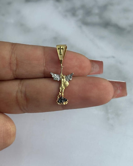 Dije casting san miguel pequeño / 2,04 Gr / Oro amarillo 18k