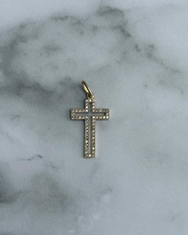 Dije casting cruz / 1,34 Gr / Oro amarillo 18k
