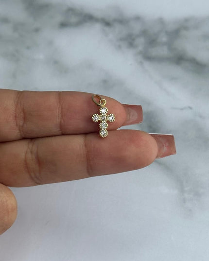 Dije casting cruz mediana / 1,08 Gr / Oro amarillo 18k