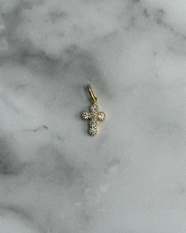 Dije casting cruz mediana / 1,08 Gr / Oro amarillo 18k