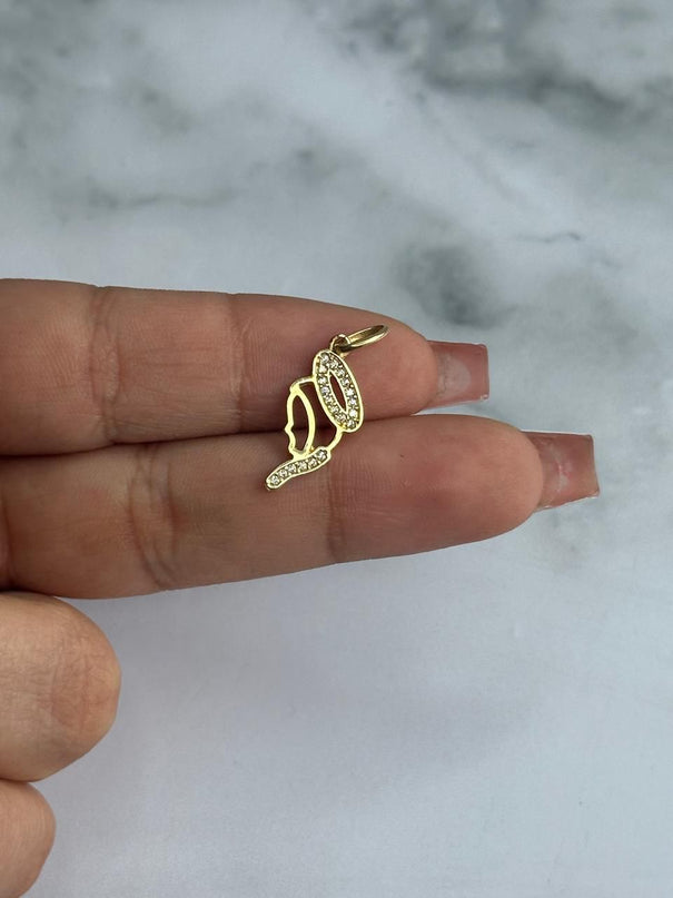 Dije casting cara virgen / 1,18 Gr / Oro amarillo 18k