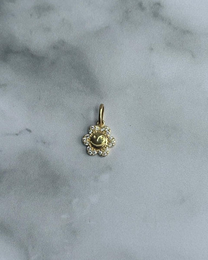 Dije casting flor / 1,24 Gr / Oro amarillo 18k