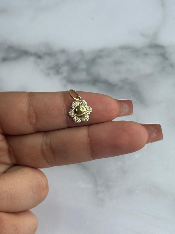 Dije casting flor / 1,24 Gr / Oro amarillo 18k