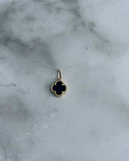 Dije casting trebol negro / 1,12 Gr / Oro amarillo 18k