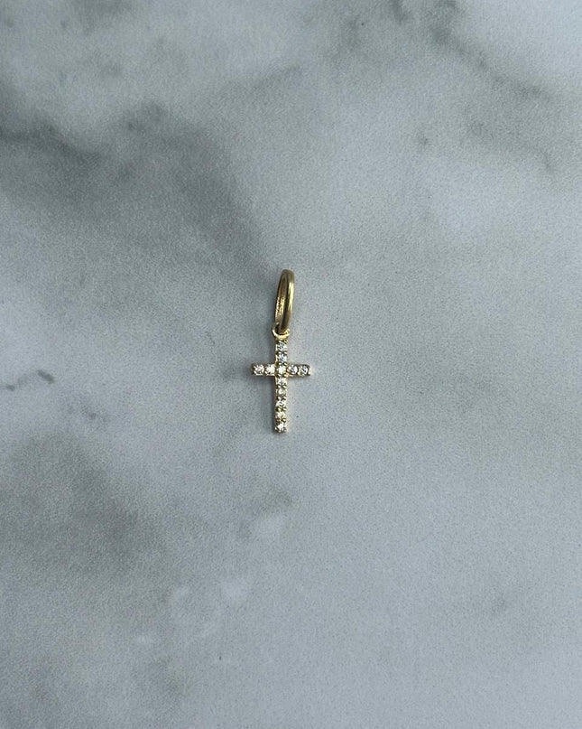 Dije casting cruz pequeña / 0,36 Gr / Oro amarillo 18k