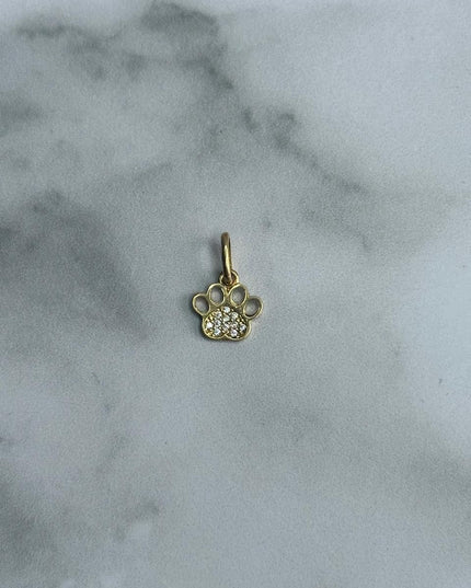 Dije casting huella de perro / 0,69 Gr / Oro amarillo 18k
