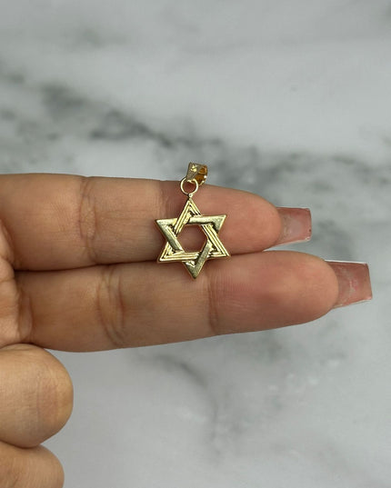 Dije estrella david / 1,12 Gr / Oro amarillo 18k