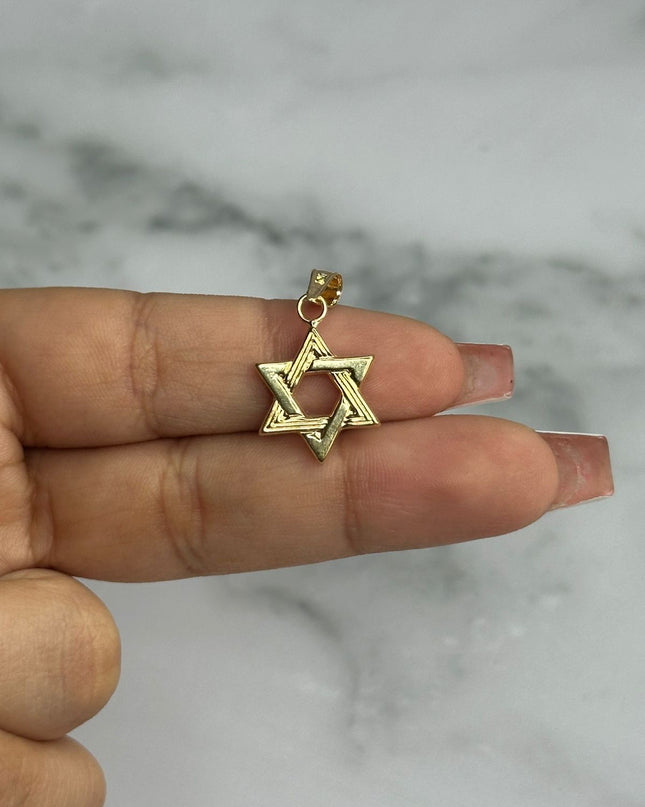 Dije estrella david / 1,12 Gr / Oro amarillo 18k
