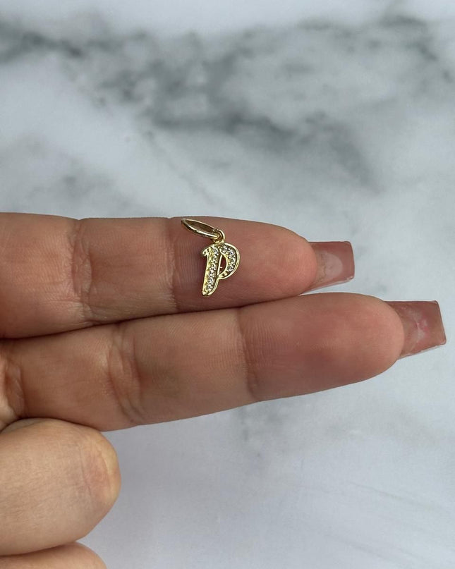 Dije casting letra P / 0,64 Gr / Oro amarillo 18k