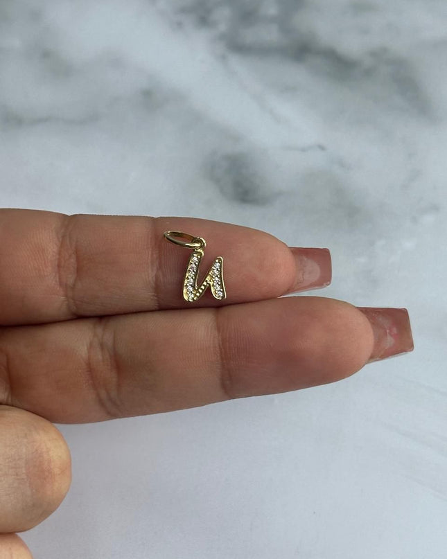 Dije casting letra U / 0,72 Gr / Oro amarillo 18k