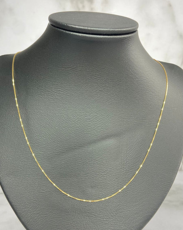 Cadena veneciana / 1,26 Gr / 45 Cm / Oro amarillo 18k / It