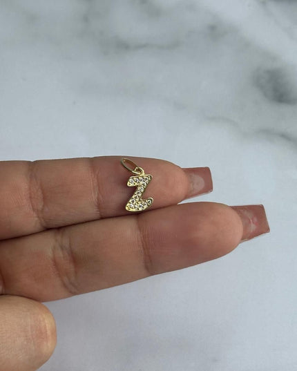 Dije casting letra Z / 0,73 Gr / Oro amarillo 18k
