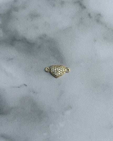 Herraje casting corazón pequeño / 0,76 Gr / Oro amarillo 18k