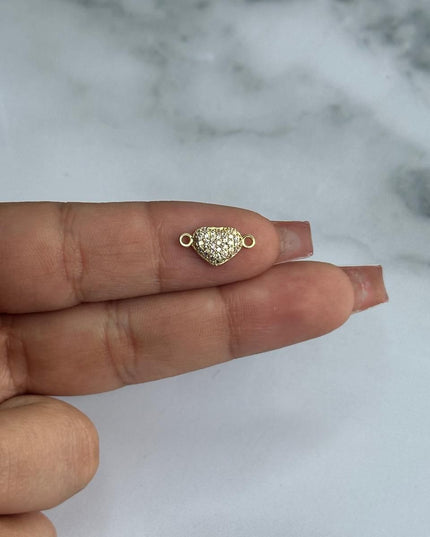 Herraje casting corazón pequeño / 0,76 Gr / Oro amarillo 18k