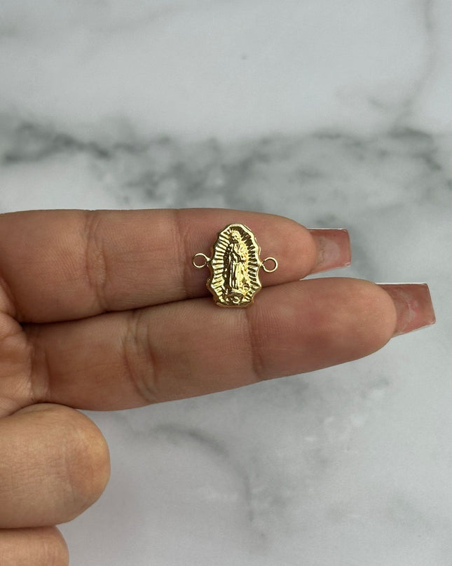 Herraje virgen de guadalupe silueta grande / 0,61 Gr / Oro amarillo 18k