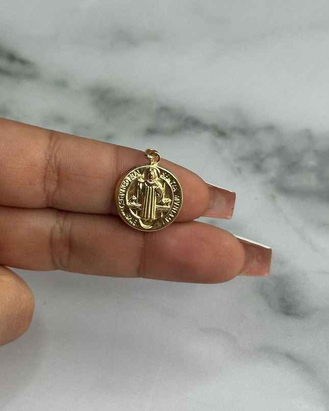Dije san benito / 1,21 Gr / 2,0 Cm / Oro amarillo 18k