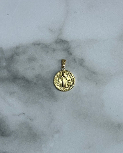 Dije san benito / 1,21 Gr / 2,0 Cm / Oro amarillo 18k