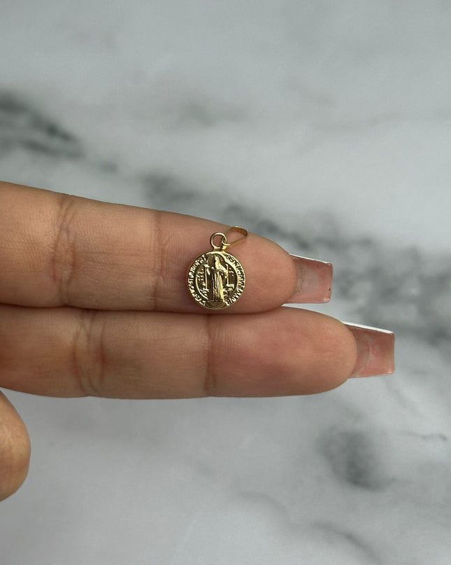Dije san benito / 0,59 Gr / 1,2 Cm / Oro amarillo 18k