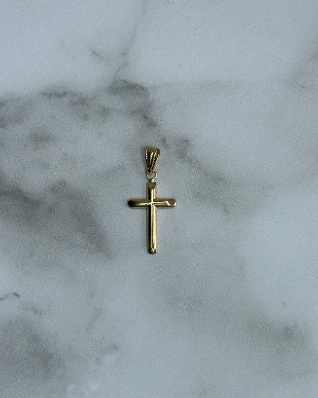 Dije cruz lisa / 0,66 Gr / Oro amarillo 18k